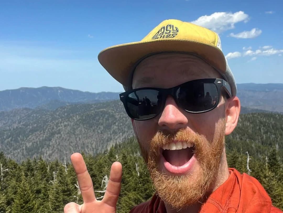 Austin Augsburger and Jackrabbit on the trail together