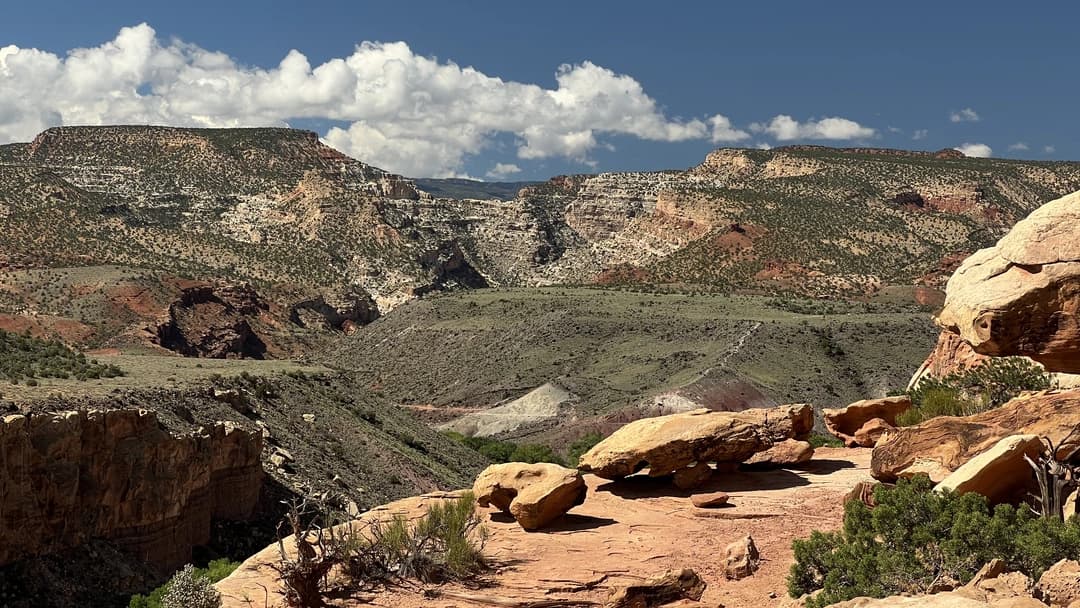 a view of the canyons in capitol reef national park