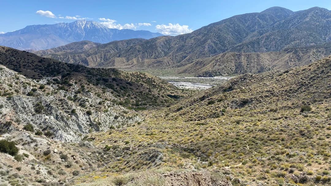 arid hills on the pacific coast trail