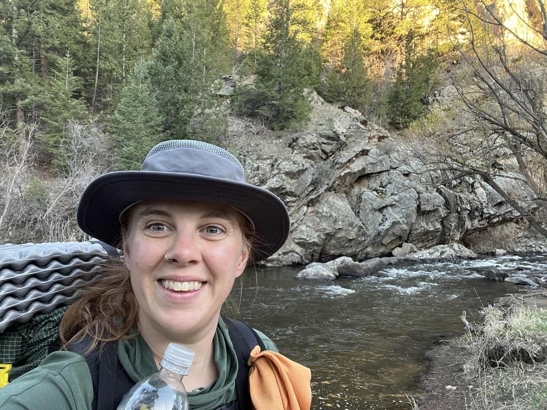 Mackenzie Fresquez in front of a river